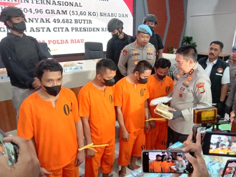 Baru Menjabat, Dir Reserse Narkoba Gagalkan Peredaran 53,60 Kg Sabu dan 49.682 Ekstasi