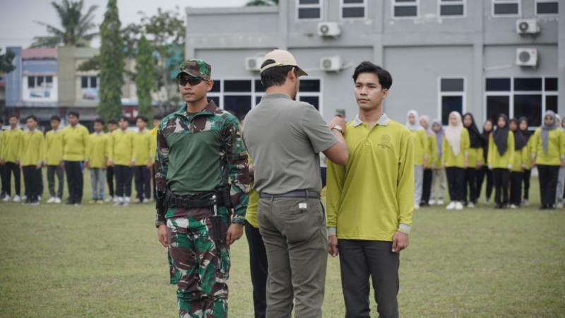 Mahasiswa Umri Ikuti Pelatihan Bela Negara Bersama Yonko 462/Kopasgat