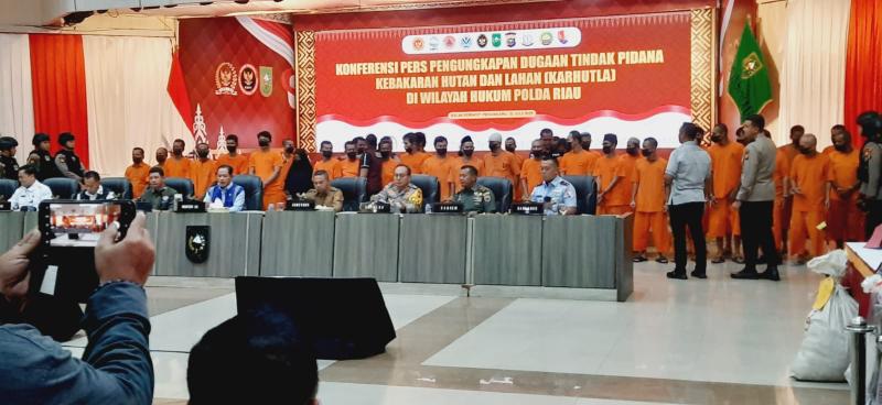 Polda Riau Tangkap 29 Tersangka Kebakaran 213 Hektare Lahan