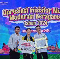 Ihsan Al Haitami, Siswa MAN Insan Cendekia Siak Raih Penghargaan Inisiator Muda Moderasi Beragama 2024