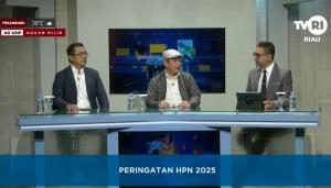 Dialog Bersama TVRI, Ketum PWI Pusat Zulmansyah Sekedang Jelaskan Makna Tema HPN 2025 di Riau