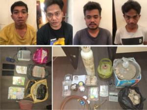 Empat Tersangka PETI di Kuansing Dibekuk Ditreskrimsus Polda Riau