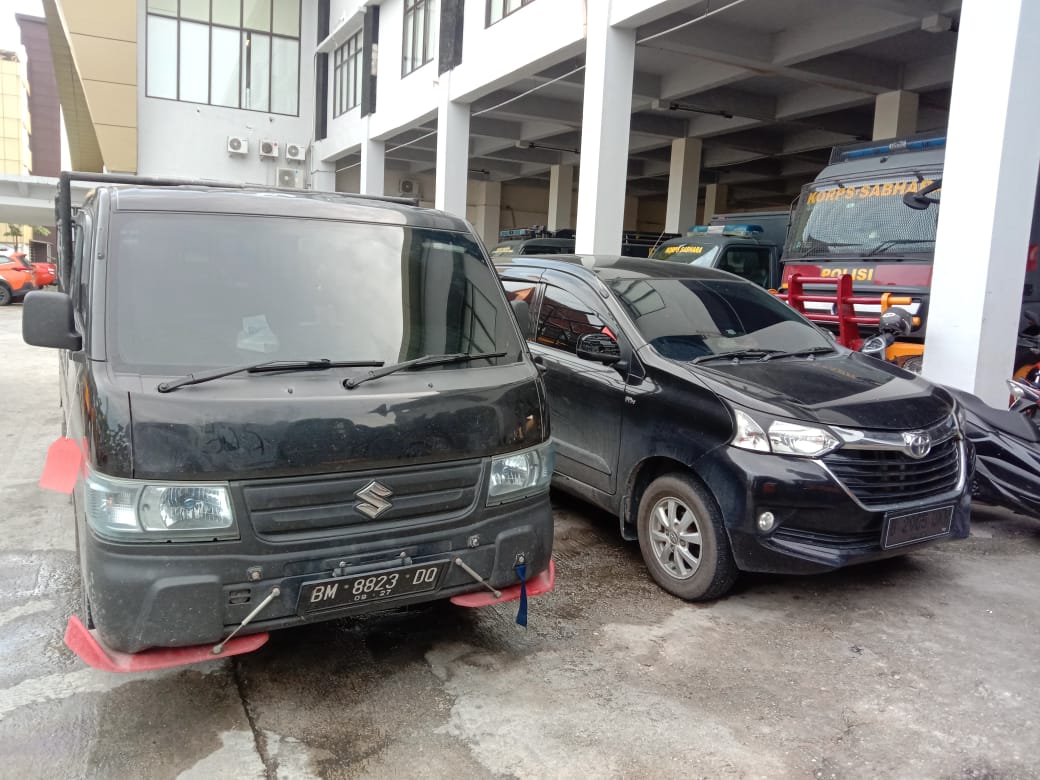 Mobil Suzuki Carry milik korban