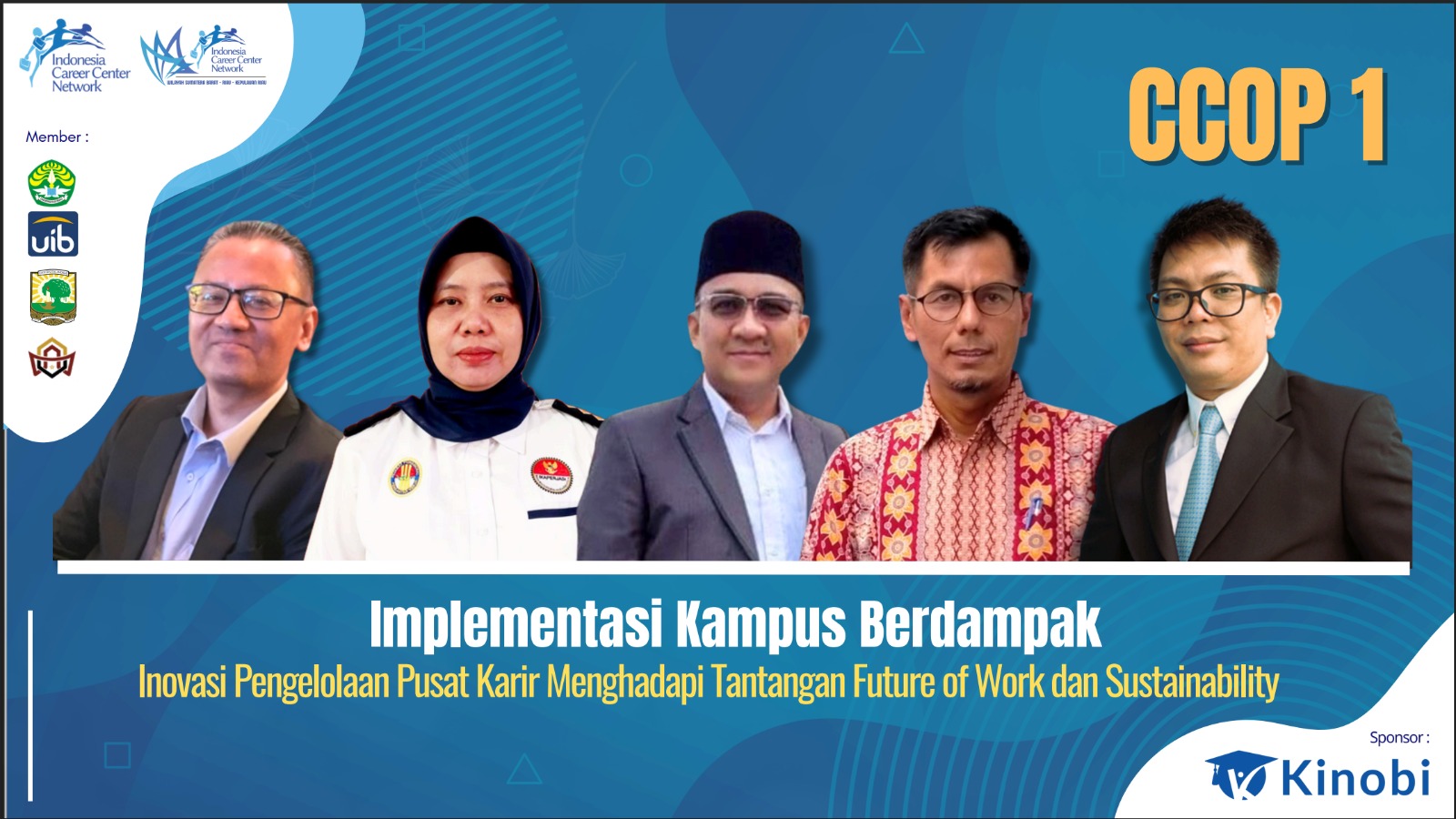 Para pemateri acara seminar nasional yang digelar ICCN.