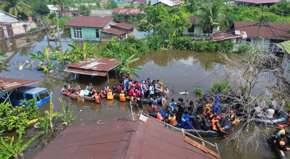 Banjir di Kelurahan Sri Meranti, Rumbai Bukit dan Palas